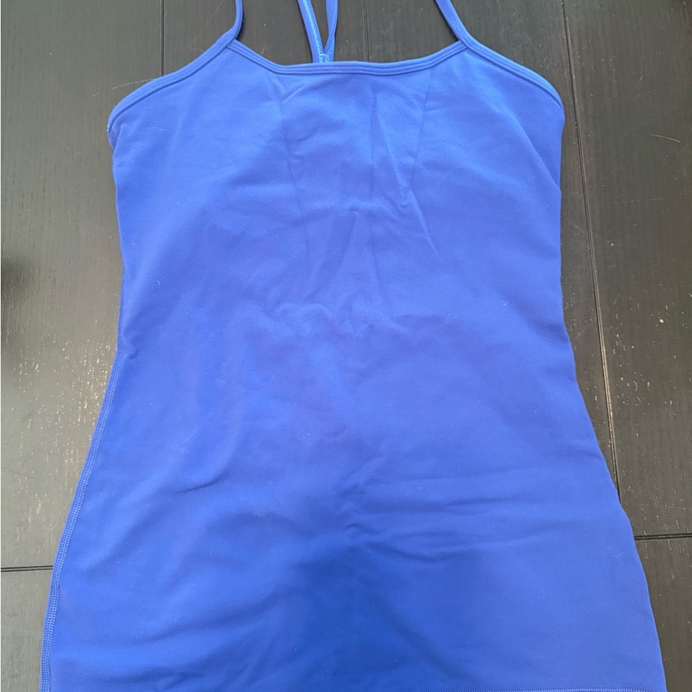 Lululemon Blue Power Y Tank Size 6
